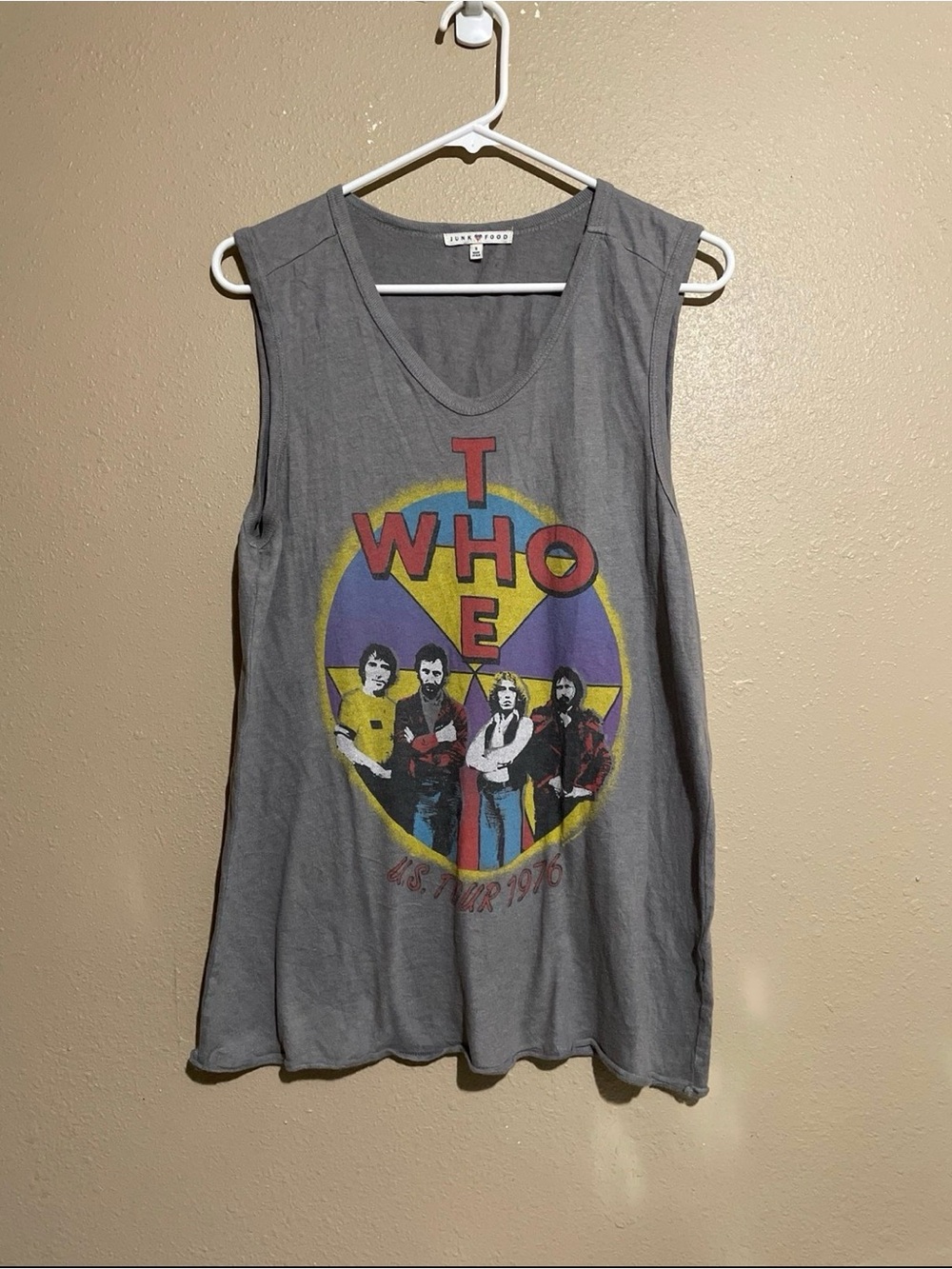 Junk Food The Who U.S. Tour 1976 Tank Top Women’s S